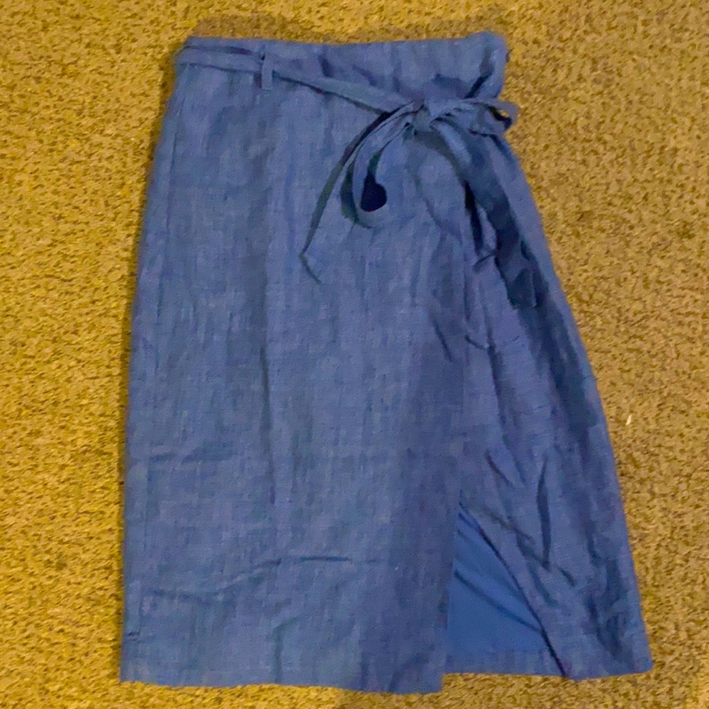 Linen Wrap Skirt.